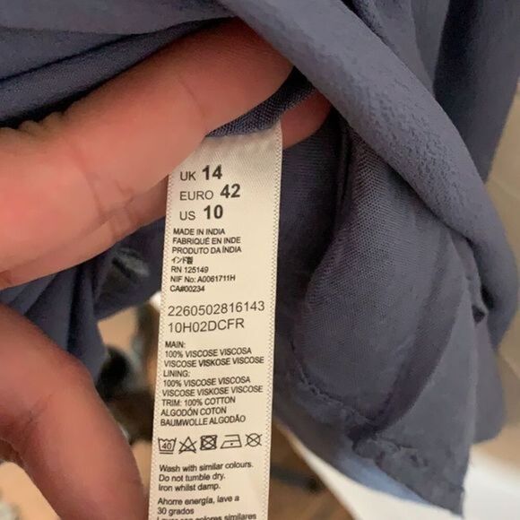 Topshop Blue Floral Open Side Dress - Picture 12 of 12